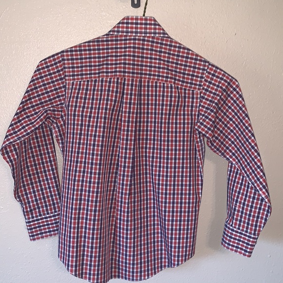 Youth Boys Brooks Brothers Long Sleeve Dress Shirt, XS x-small Plaid - Picture 7 of 8
